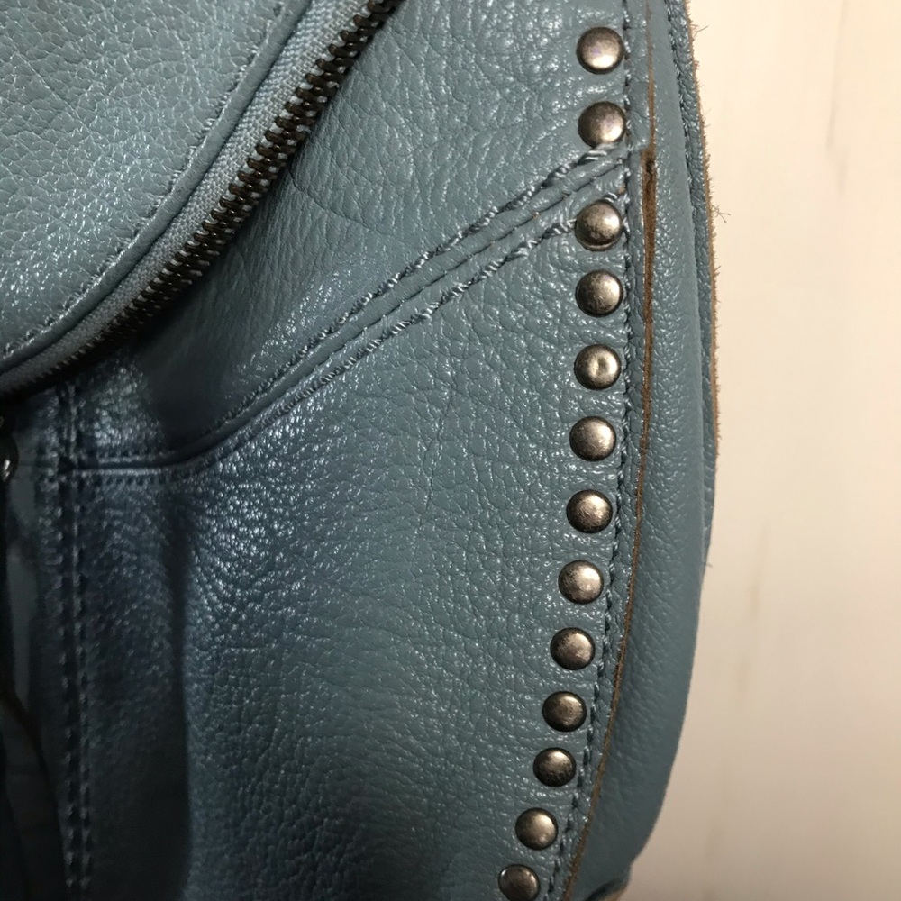 The Sak leather blue/grey handbag